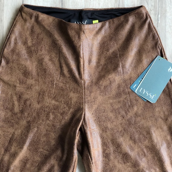 Brown Suede Lysse Leggings - Picture 3 of 4